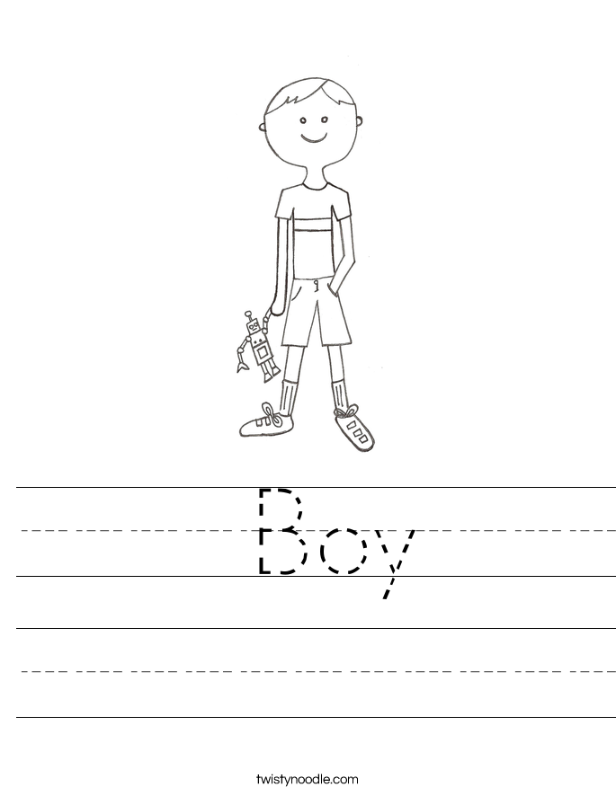  Boy Worksheet