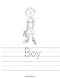  Boy Worksheet