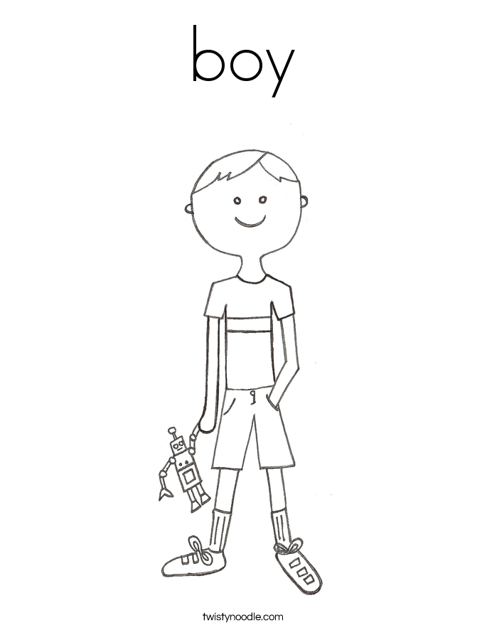 boy Coloring Page