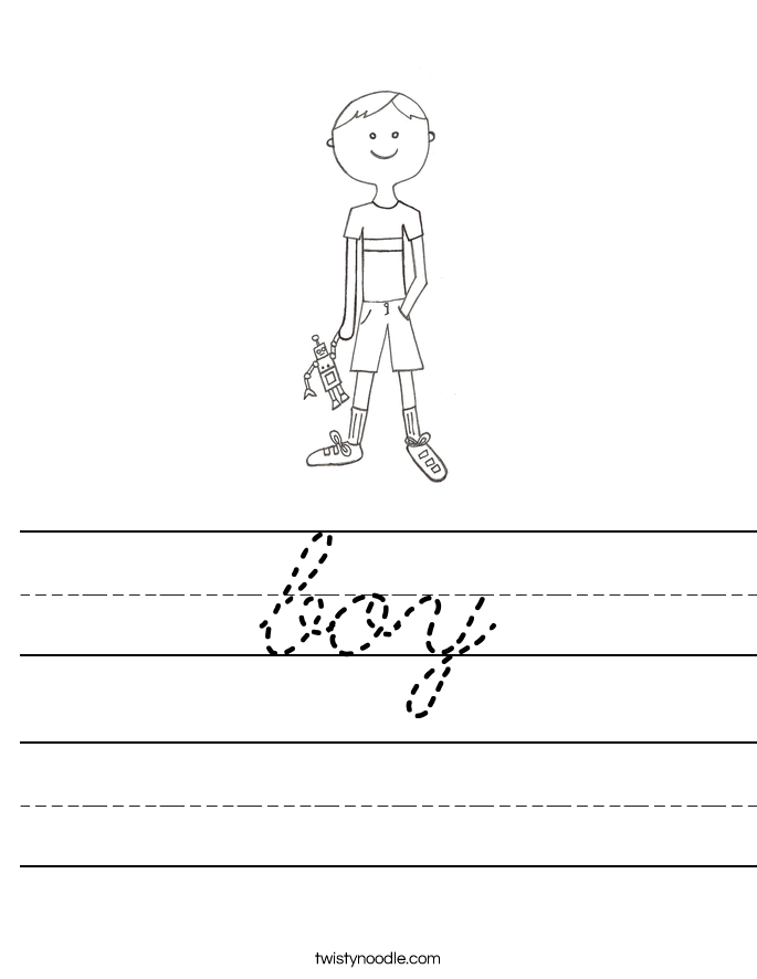 boy Worksheet