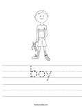 boy Worksheet