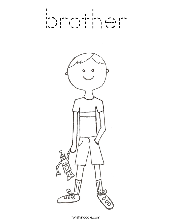 brother Coloring Page