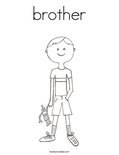 brother Coloring Page