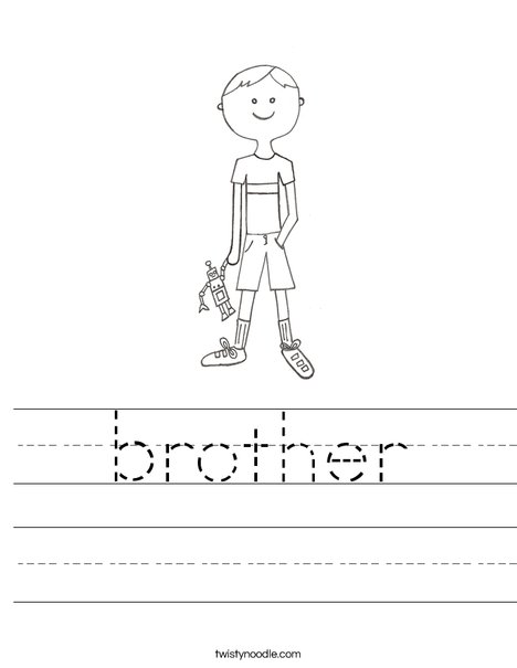 B is for Boy Worksheet