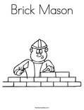 Brick Mason Coloring Page