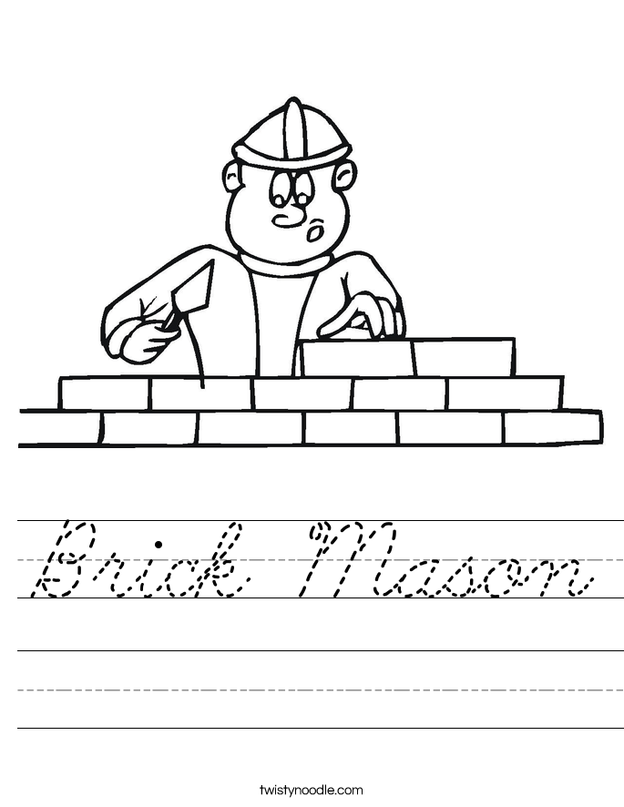 Brick Mason Worksheet