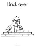 Bricklayer Coloring Page