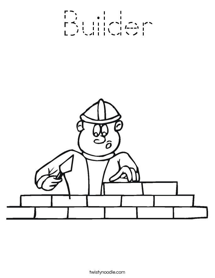 Builder Coloring Page