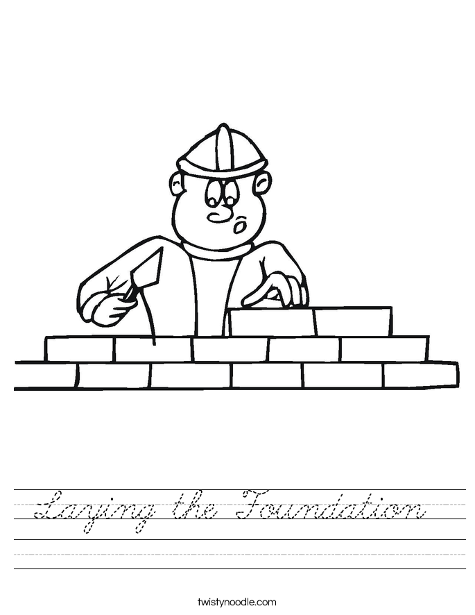 Laying the Foundation  Worksheet