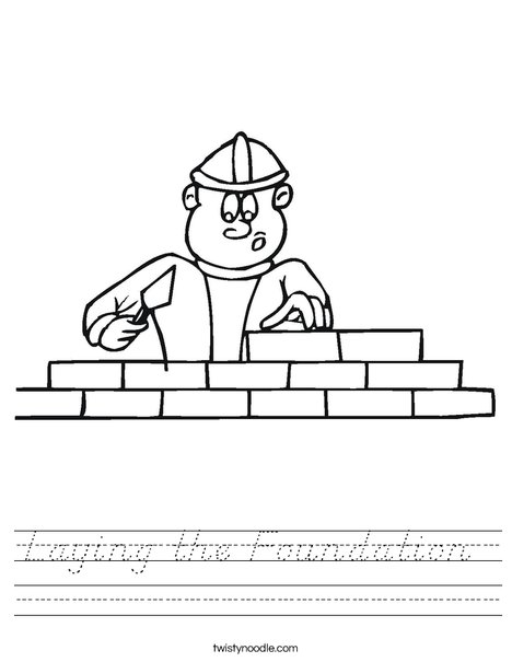 Bricklayer Worksheet