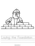 Laying the Foundation  Worksheet