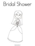 Bridal ShowerColoring Page