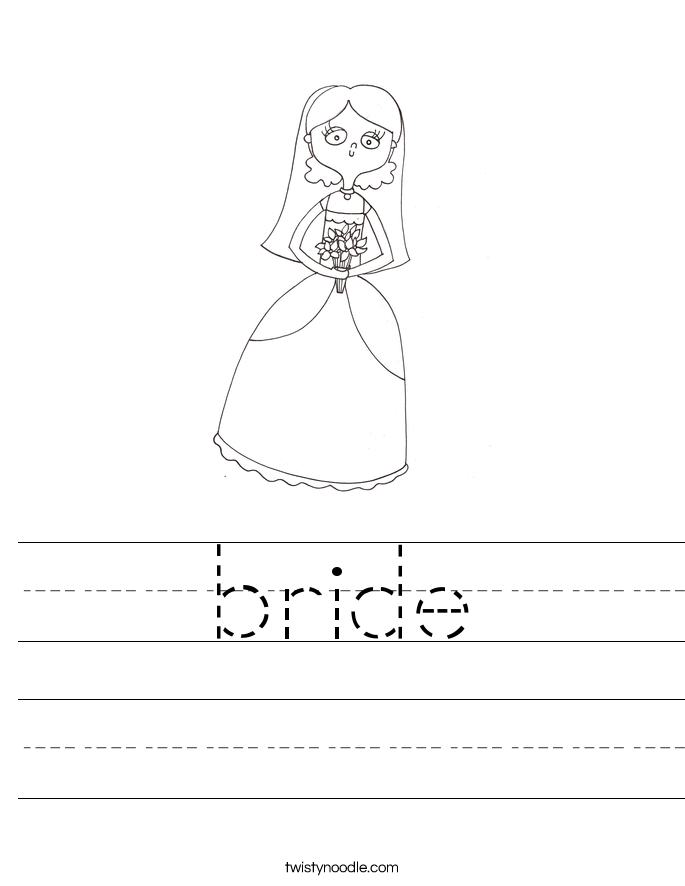 bride Worksheet