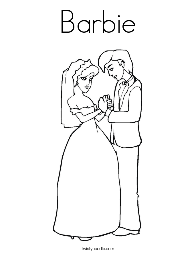 Barbie Coloring Page