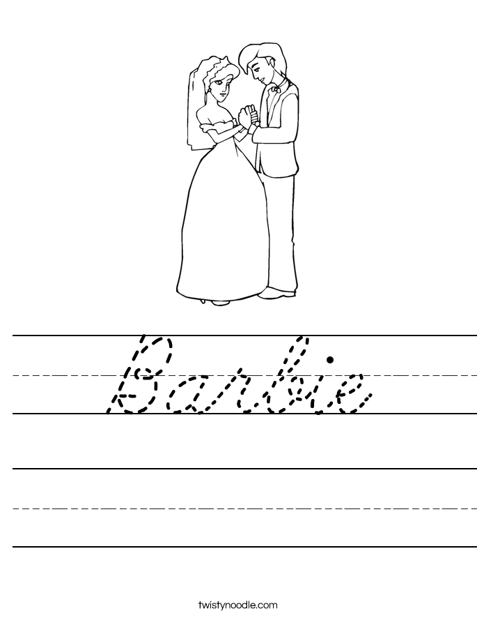 Barbie Worksheet