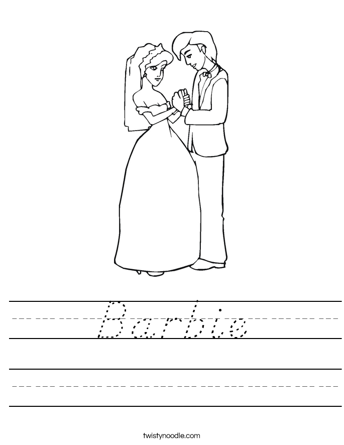 Barbie Worksheet