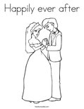 Happily ever after Coloring Page