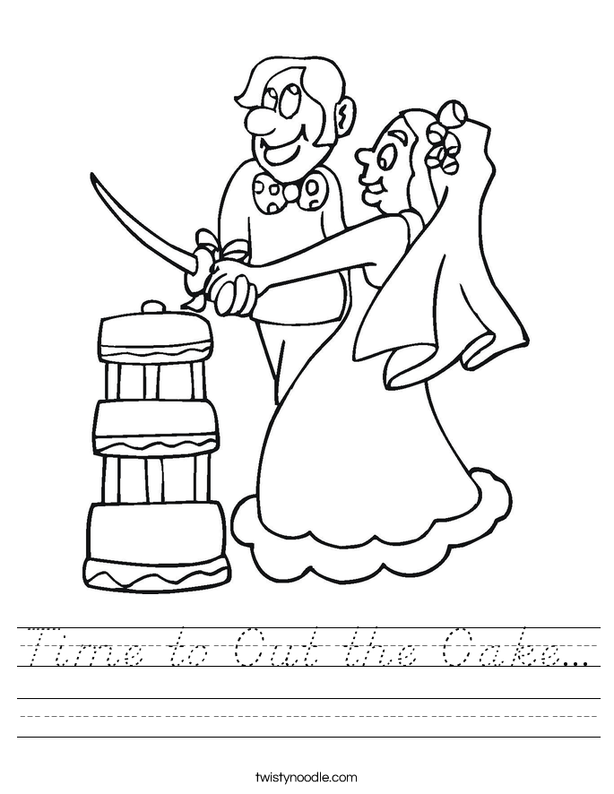 Time to Cut the Cake... Worksheet