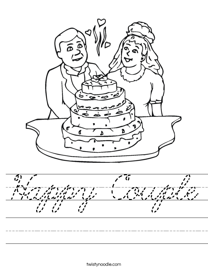 Happy Couple Worksheet