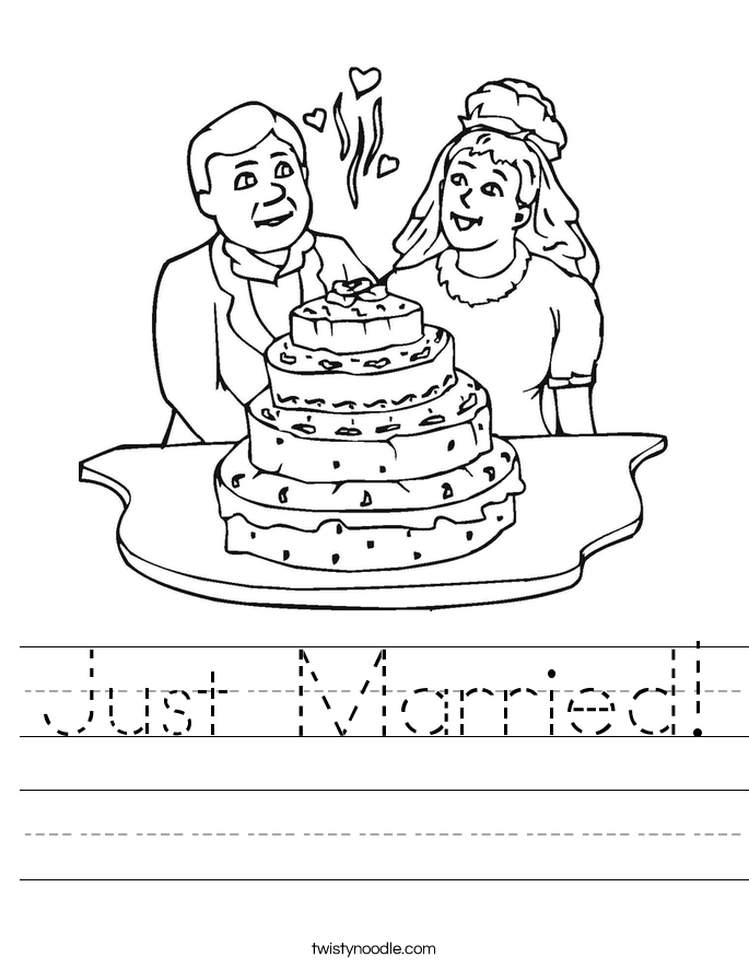Just Married! Worksheet