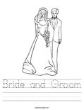 Bride and Groom Worksheet