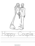 Happy Couple Worksheet