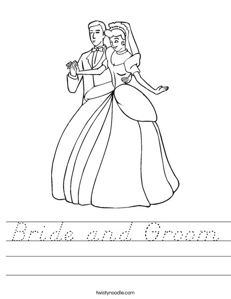 Bride and Groom3 Worksheet
