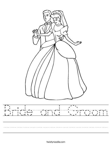 Bride and Groom3 Worksheet