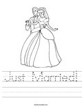 Just Married! Worksheet