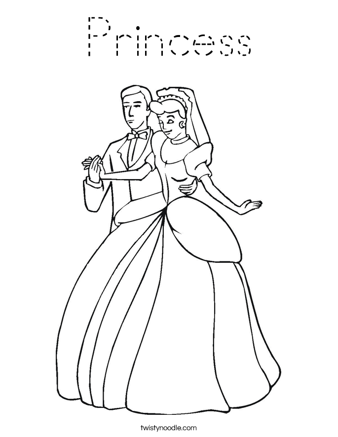 Princess Coloring Page