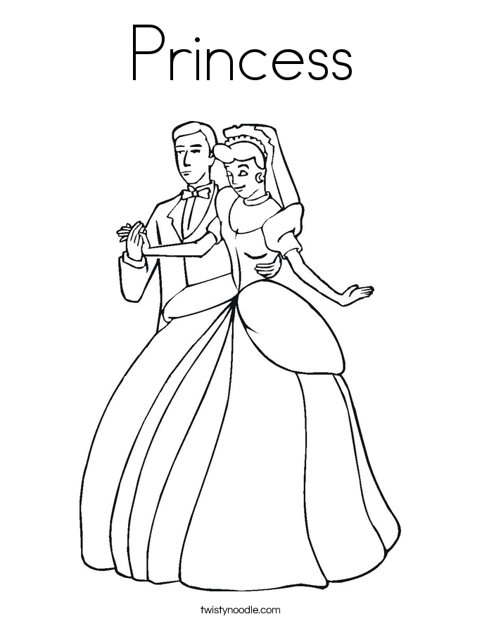 Princess Coloring Page