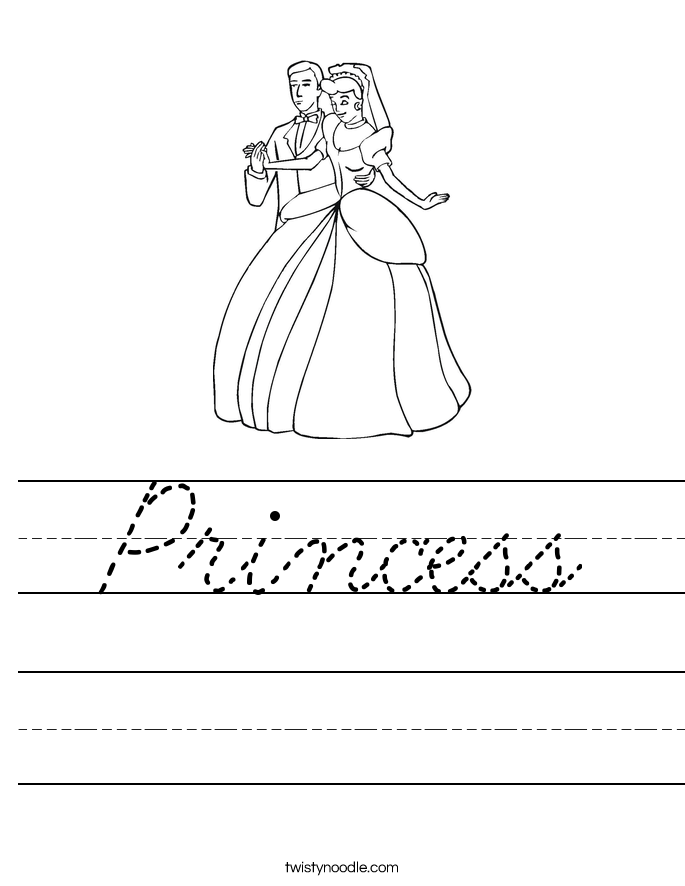 Princess Worksheet