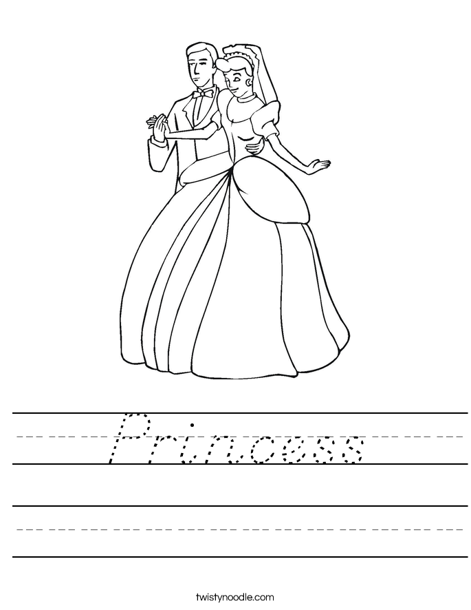 Princess Worksheet