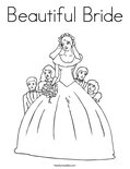 Beautiful BrideColoring Page