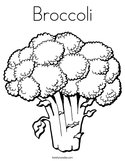 Broccoli Coloring Page