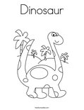 DinosaurColoring Page