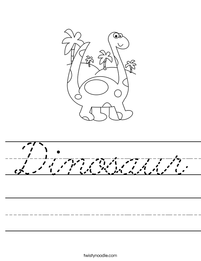 Dinosaur Worksheet