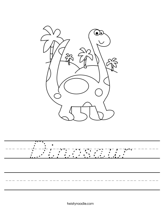 Dinosaur Worksheet