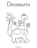 Dinosaurio Coloring Page