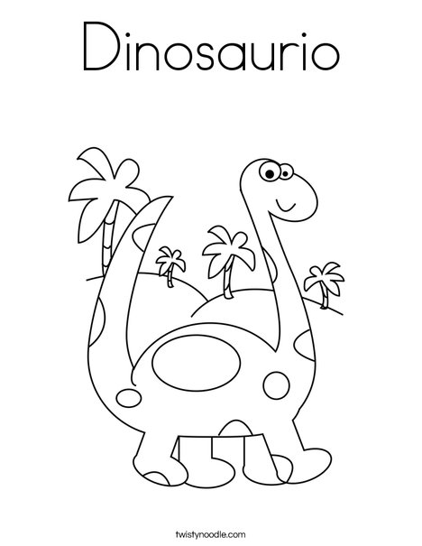 Brontosaurus Coloring Page