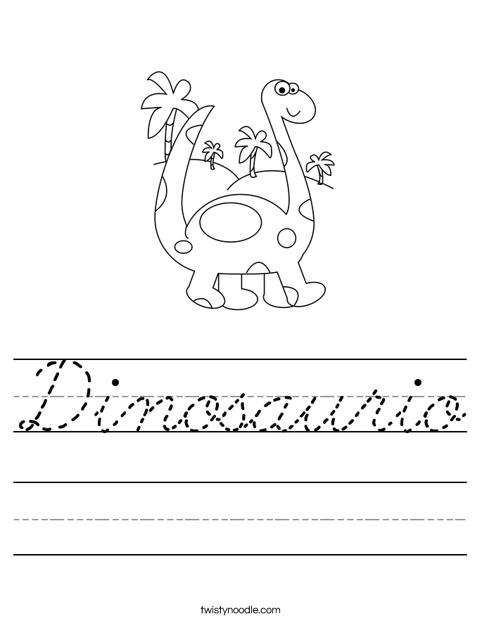 Dinosaurio Worksheet