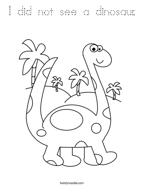 Brontosaurus Coloring Page