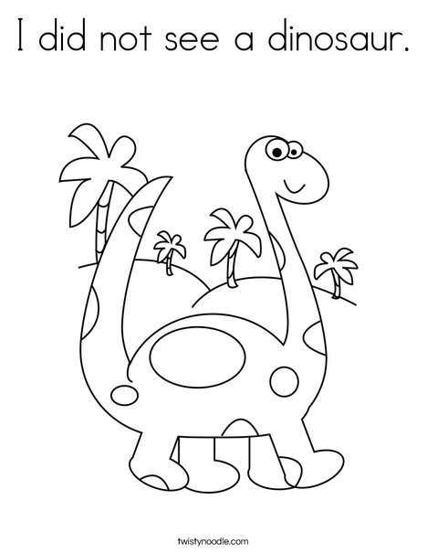 Brontosaurus Coloring Page