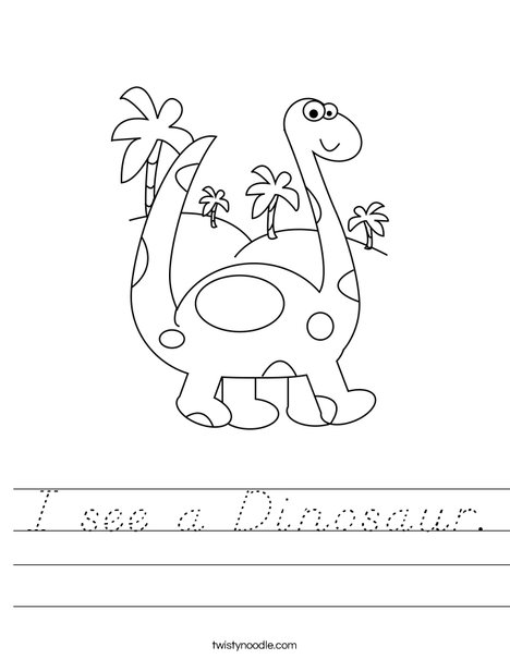 Brontosaurus Worksheet