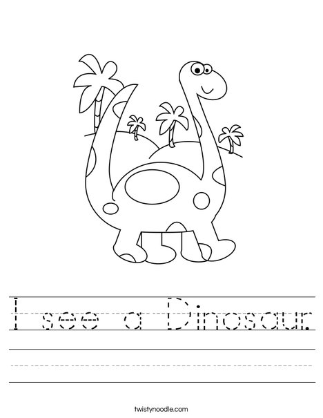 Brontosaurus Worksheet