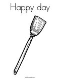 Happy dayColoring Page