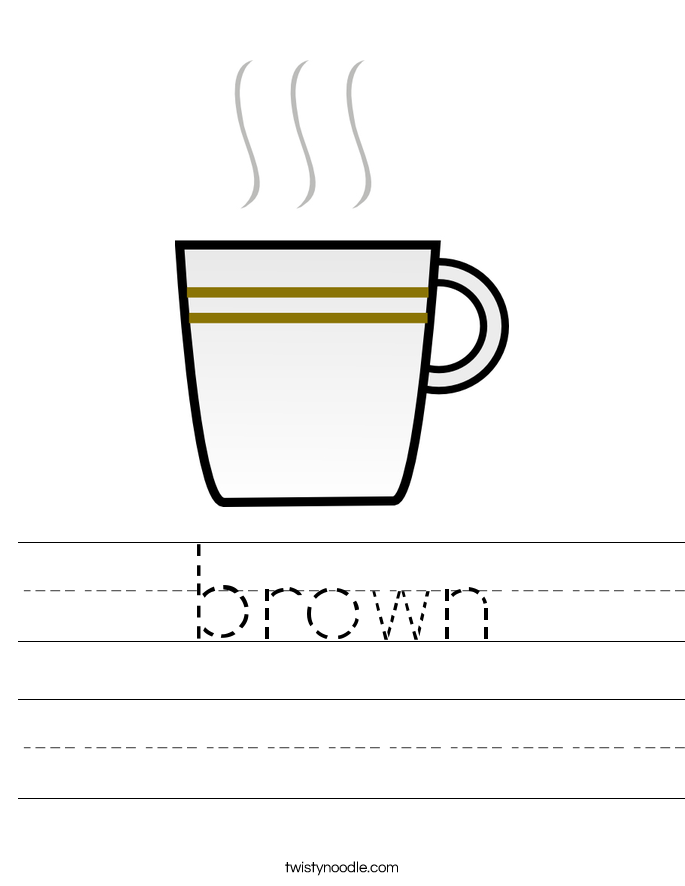 brown Worksheet - Twisty Noodle