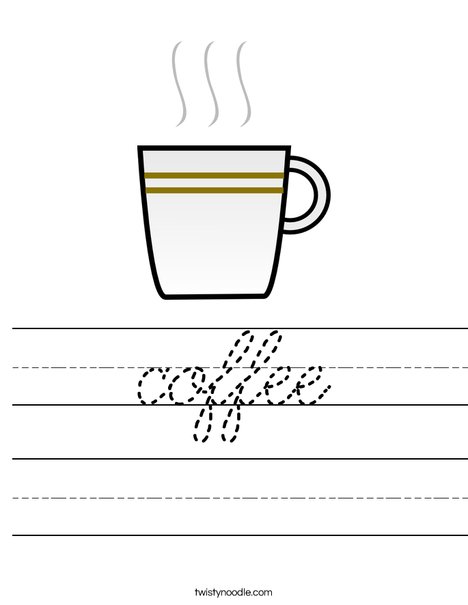 Brown Coffee Worksheet