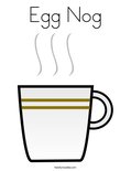 Egg NogColoring Page