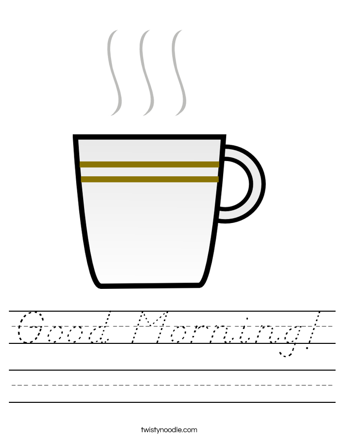 Good Morning! Worksheet